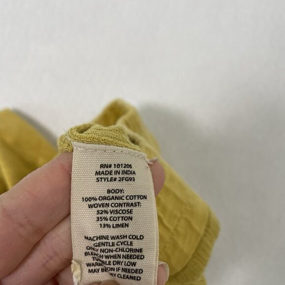 Soft Surroundings Pull-On Lightweight Breezy Pants Golden Yellow size Large - Picture 8 of 8